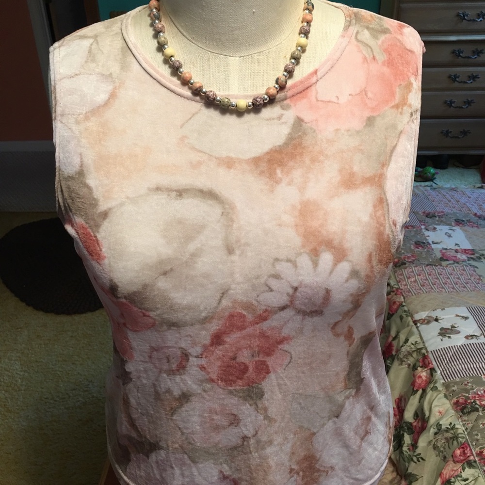 Watercolor Shell Top